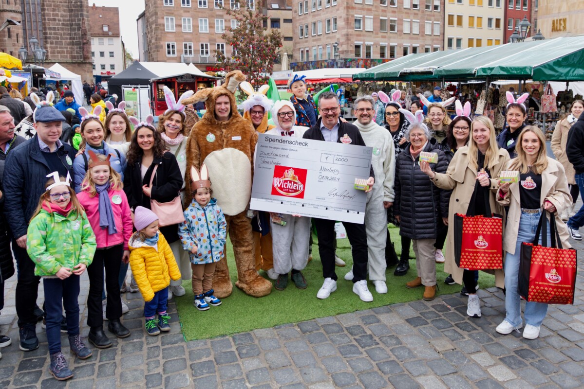 Hasen Happening Hauptmarkt in Nürnberg, 01.04.2024