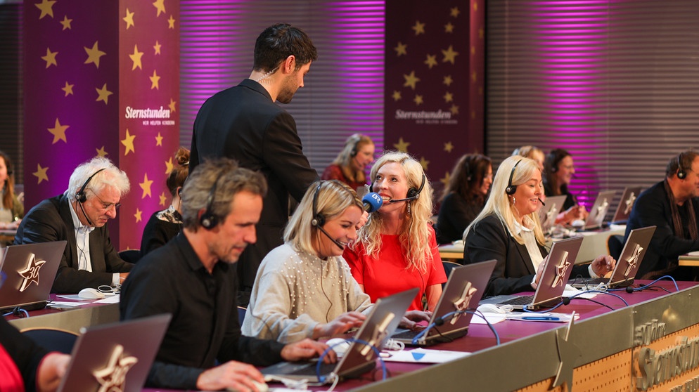 Sternstunden-Tag 2023, Spendenzentrale München, Abend