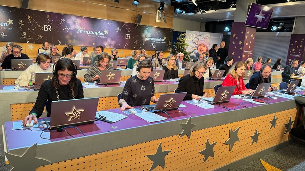 Sternstunden-Tag 2023, Spendenzentrale München, Vormittag