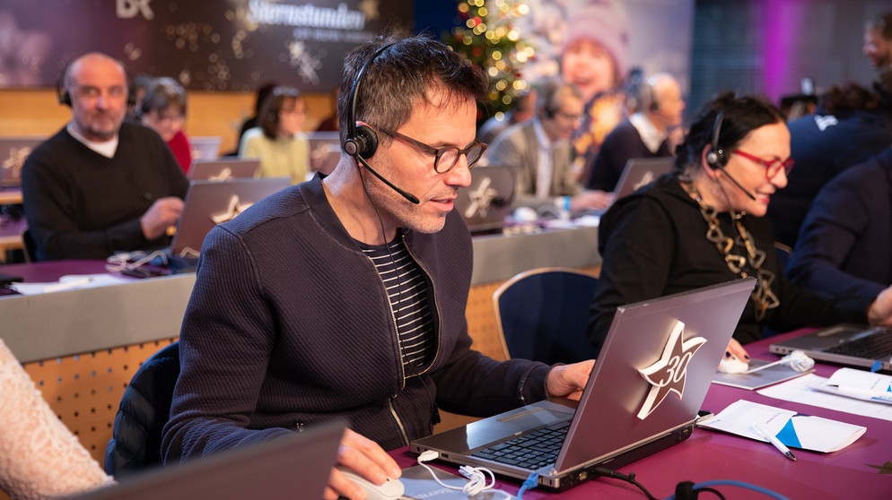 Sternstunden-Tag 2023, Spendenzentrale München, Vormittag